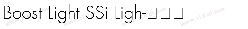 Boost Light SSi Ligh字体转换 Boost Light SSi Ligh字体转换
